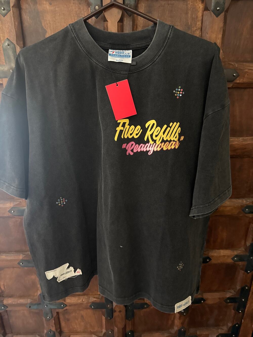 NWT Free Refills Sacred Ready to Wear black heavy weighted tee M